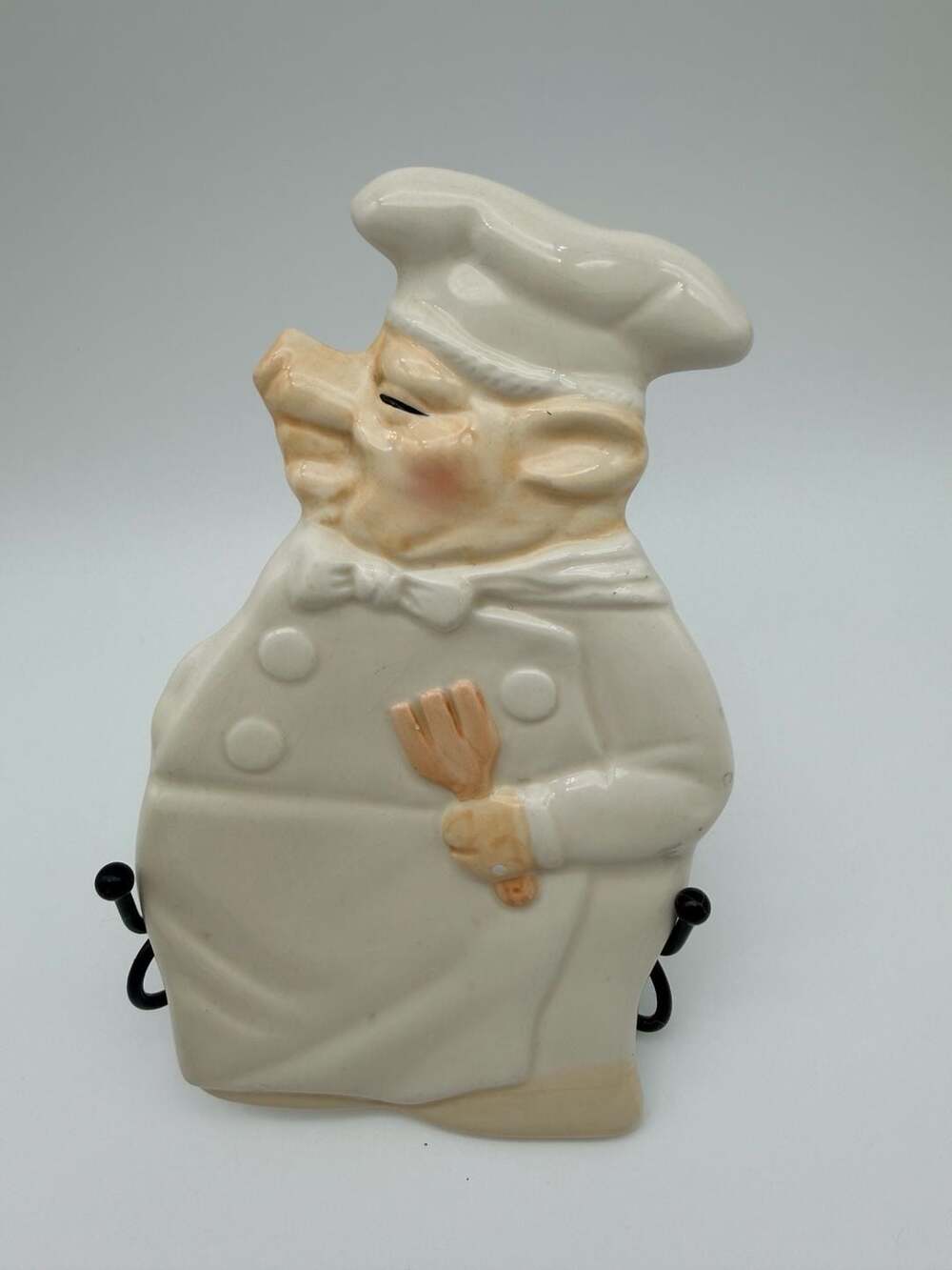 Cooks Club Ceramic Pig Chef Spoon Rest